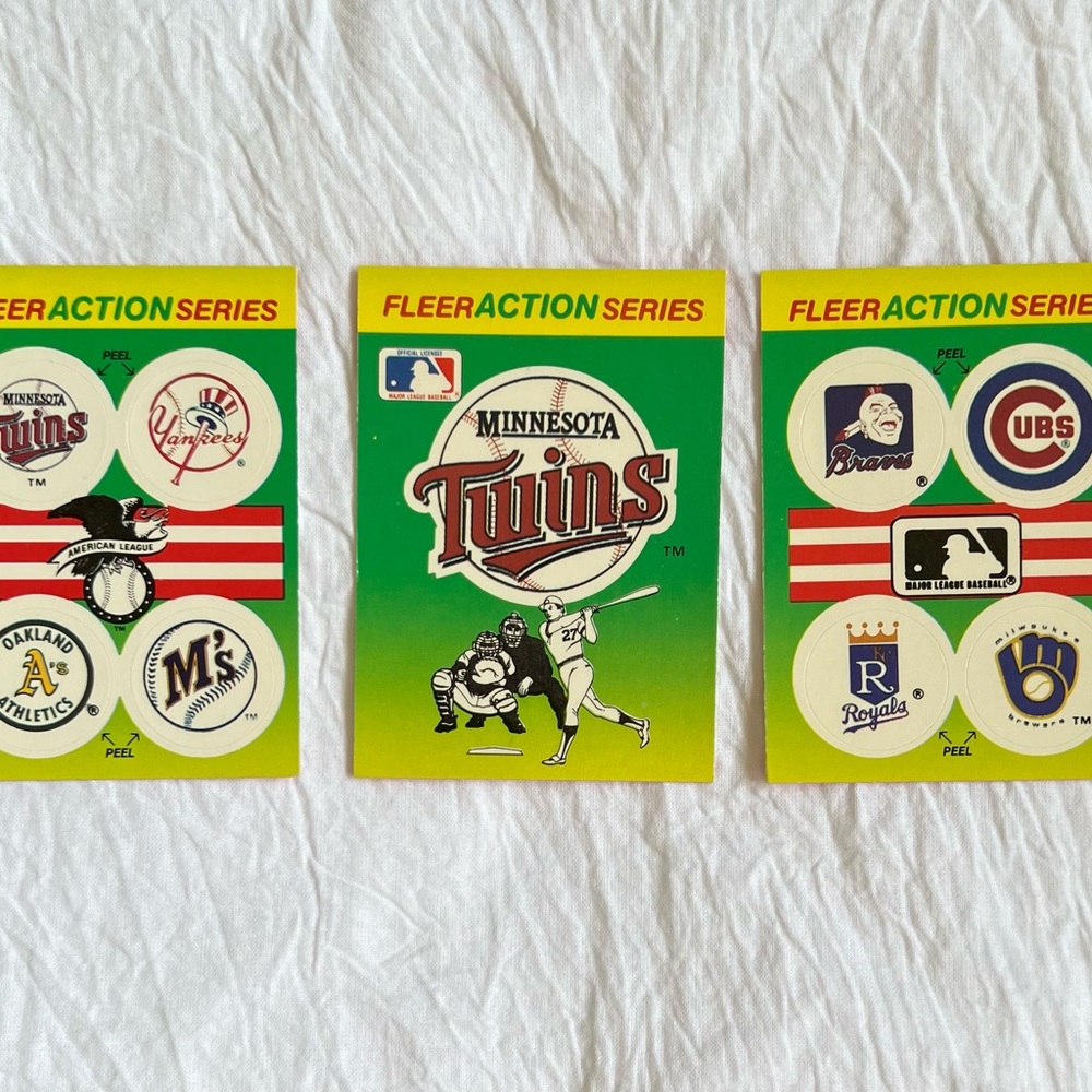 1990 Fleer Action Series Stickers
